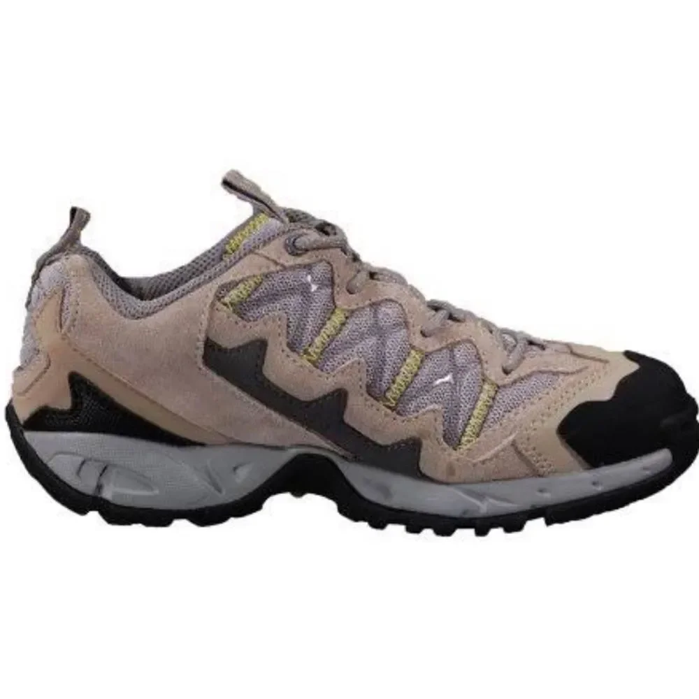 Hi-Tec Women’s Multiterra Spor Tan Grey Yellow Hiking  Outdoor Sport Shoes Sz 8